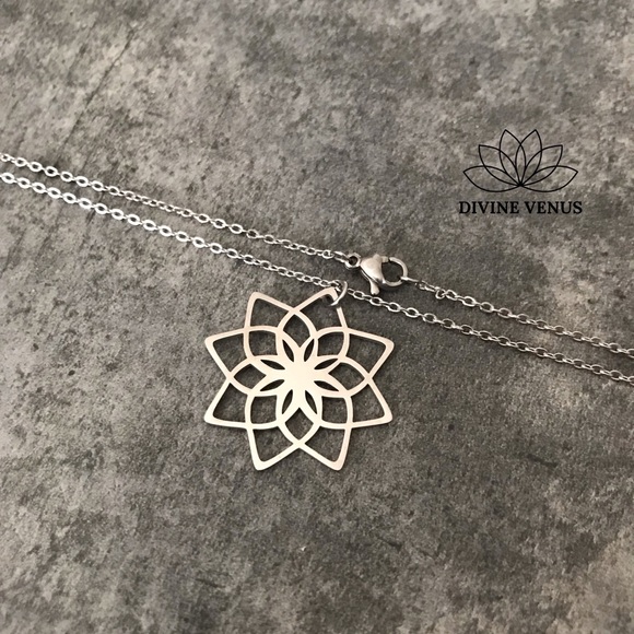 Lotus Necklace - Picture 7 of 9